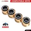 RCAWD Brass Weights 192g RC Wheels for FMS FCX24 1/24 Upgrades Parts Monster Trunk Parts Black view 2