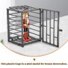 2Pcs Mini Cage Model, Miniature Cage Model Toy, Mini Animal Cage Toy, for Miniature Accessories Ornament Tool Cages view 2
