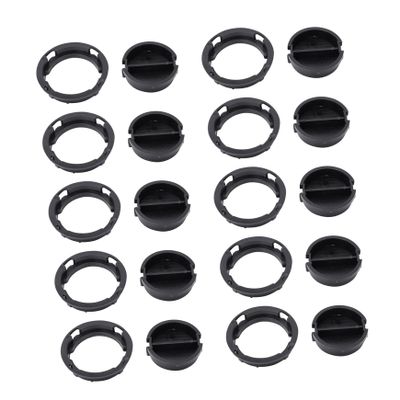 Hemoton 50pcs Black Plastic Closure Plugs for Piggy Banks Plaster Dolls Stoppers for Money Saving Boxes Smooth Finish for Easy Insertion Removal