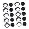 Hemoton 50pcs Black Plastic Closure Plugs for Piggy Banks Plaster Dolls Stoppers for Money Saving Boxes Smooth Finish for Easy Insertion Removal view 1