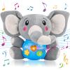 daboot Plush Musical Baby ToysCute Elephant Toys for 3-6-12 Months Boys & Girls, Cute Stuffed Animal Infants Baby Toy Elephant Baby StuffToys for Infants 0-6 Months view 1