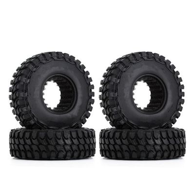 1/24 Rubber RC Crawler Tires Wheels 4PCS for Axial SCX24 1/24 RC Crawler Accessory Part