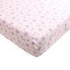 Pink Butterfly Crib Fitted Sheet for Girls 2 Pieces Butterfly Baby Girl Nursery Crib Fitted Sheet 28 x 52 '' view 2