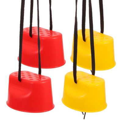 BESPORTBLE 2 Pairs of Kids Balance Stilts, Outdoor Interactive Play for Coordination and Strength Training, Suitable for Ages 3-12, Assorted Colors