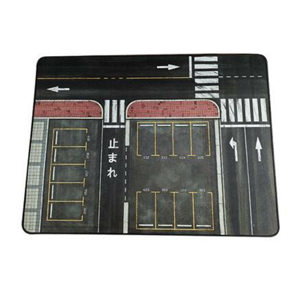 NATEFEMIN 1/64 Parking Lot Rubber Mouse Pad Mat Model Car Vehicle Scene Display Large Garage Toys Accessory Part