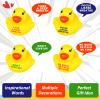 60 Pcs Rubber Duck in Bulk Mini Inspirational Gift Motivational Tiny Rubber Ducks Thank You Gifts Inspirational Party Favors Decorations Birthday Party Favors (1.3 Inch) view 4