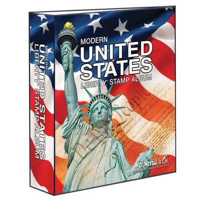 H.E. Harris & Co. USA Liberty Postage Stamp Album Three-Ring Binder Only