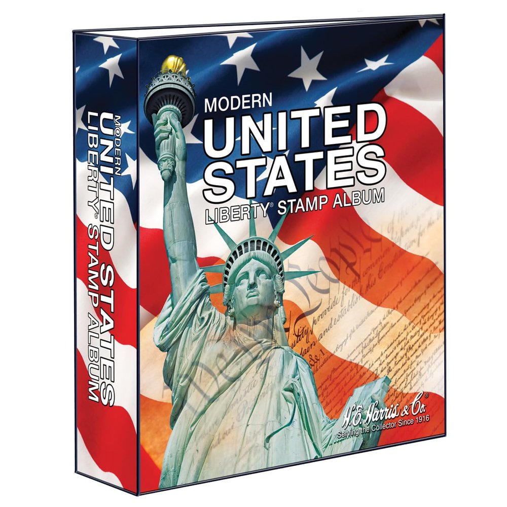 H.E. Harris & Co. USA Liberty Postage Stamp Album Three-Ring Binder Only
