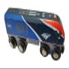 Amtrak ALC-42 Siemens Charger Wooden Train Locomotive Engine #309 4.5 inch Compatible with Other Railroads view 1