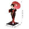 jojofuny Japanese Geisha Doll Kimono Figurine 11 Inch Porcelain Asian Doll Statue for Home Office Decor Japanese Culture view 3