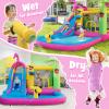 BOUNTECH Inflatable Bounce House with Waterslide & Ball Pit for Outdoor Fun with Ocean Balls, Bouncy Castle Water Slide for Big Kids Backyard Party Birthday Gifts view 2