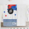 Transport Farm Car Personalized Baby Blanket for Boys Girls,Custom Soft Minky Blanket Double Layer Dotted Naps 50X60 in view 4