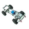 misppro RC Car Frame, RC Wheelbase Frame CNC Steel Metal Car Chassis Car Frame Kit RC Chassis Bumper Fit for WPL 1/16 RC Car Model Accessories view 1