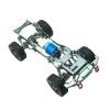 misppro RC Car Frame, RC Wheelbase Frame CNC Steel Metal Car Chassis Car Frame Kit RC Chassis Bumper Fit for WPL 1/16 RC Car Model Accessories view 3