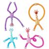 4PCS Telescopic Giraffe Toy, Pop Tubes Sensory Fidget Toy for Kids, Stretchy Suction Cup Tubes, Funny Gift for Boys Girls view 1