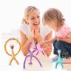 4PCS Telescopic Giraffe Toy, Pop Tubes Sensory Fidget Toy for Kids, Stretchy Suction Cup Tubes, Funny Gift for Boys Girls view 2
