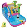 HONEY JOY Inflatable Water Slide, Giant Water Bounce House Park w/Climbing Wall & Splash Pool, Outdoor Blow up Water Slides Inflatables for Kids and Adults Backyard(with 735w Blower) view 1