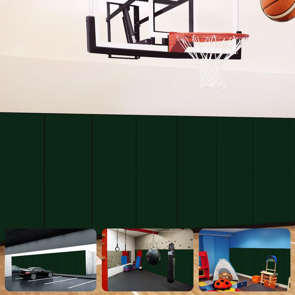VANCL Gym Wall Padding Protection Wall Mats for Wall Basketball for Player Safety 2" Thick Foam Wall Pads for Kids Protector, Durable and Waterproof Wall Mats for Gym Vent Room Baby(5 Pack)