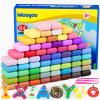 Ixiaoyoo Air Dry Clay, 64 Colors Modeling Clay for Kids, Creative DIY School Arts & Crafts Kit, Soft & Non-Sticky, Birthday & Christmas Toys Gifts for Age 3 4 5 6 7 8+ Years Old Boys Girls Kids view 1