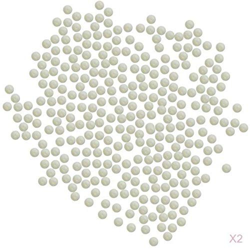 misppro 700PCS 10mm Clear Glass Marbles Solitaire Toy, Vase & Fish Tank Fillers, Home Decoration