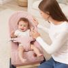 ANGELBLISS Baby Bouncer, Portable Bouncer Seat for Babies, Infants Bouncy Seat with Cotton Fabric, Natural Vibrations (Pink) view 2