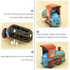 TOYANDONA Tin Locomotive Wind up Toys Windup Toys Train Wind- up Toy Wind up Toy Boat Motor Tin Toys Vintage Wind- up Kids Toys Mini Toys Kid Toy Wind-up Toy Tinplate Iron Sheet Clock Child view 3