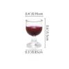 Odoria 1/12 Miniature Wine Glasses 4Pcs Dollhouse Decoration Accessories, Red Wine view 4