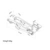Aluminum RC Wing Mount for Arrma Kraton 6S BLX,Outcast 6S BLXTyphon 6S BLX,Notorious 6S BLX,Talion 6S BLX,Adjustable Hops Up Upgrades Parts,Replacement of # AR320347(Black) view 3