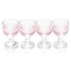 Odoria 1/12 Miniature Wine Glasses 4Pcs Dollhouse Decoration Accessories, Rose Wine view 1