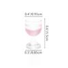 Odoria 1/12 Miniature Wine Glasses 4Pcs Dollhouse Decoration Accessories, Rose Wine view 4