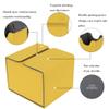 AEGIS GUARDIAN Card Deck Box with Dice Tray for MTG Cards, Commander Deck Box fit 150+ Sleeved Cards, PU Leather Card Storage Box Strong Magnet Deck Game Case for TCG CCG, Yellow view 2
