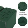AEGIS GUARDIAN Card Deck Box with Dice Tray for MTG Cards, Commander Deck Box fit 150+ Sleeved Cards, PU Leather Card Storage Box Strong Magnet Deck Game Case for TCG CCG, Green view 3