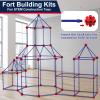 OleFun 180 Pack Fort Building Kits for Kids 4, 5, 6, 7, 8+ Year Old Boys & Girls, Creative STEM Building Toys for DIY Castles, Tunnels, Play Tent, Ideal Gifts for Aged 5-8 view 2