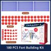 OleFun 180 Pack Fort Building Kits for Kids 4, 5, 6, 7, 8+ Year Old Boys & Girls, Creative STEM Building Toys for DIY Castles, Tunnels, Play Tent, Ideal Gifts for Aged 5-8 view 3