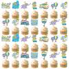 40Pcs Oh The Places You Go Decorations Oh The Places You Go Cupcake Topper Kindergarten Graduation Cupcake Decorations Graduation Decorations for Baby Shower Party view 1
