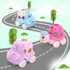 BeAndge Baby Girl Toys Gifts for 1 2 Year Old Girls, Pink Cars for Babies 6-12 12-18 Months, Push and Go Trucks for Toddlers, Soft Rattle Toys for One 1+ Infants First Birthday Valentines Gifts view 2