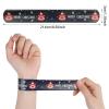 CCINEE 48Pcs Christmas Slap BraceletsXmas Snowflake Slap Wristbands Assorted Christmas Theme Pattern Snap Wristbands for Kids Xmas Frozen Party Favors Gift Bag Filler view 2