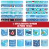 CCINEE 48Pcs Christmas Slap BraceletsXmas Snowflake Slap Wristbands Assorted Christmas Theme Pattern Snap Wristbands for Kids Xmas Frozen Party Favors Gift Bag Filler view 3