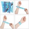 CCINEE 48Pcs Christmas Slap BraceletsXmas Snowflake Slap Wristbands Assorted Christmas Theme Pattern Snap Wristbands for Kids Xmas Frozen Party Favors Gift Bag Filler view 4