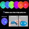 100 Pcs UV Neon Balloons, Blacklight Reactive Fluorescent Balloons 80s Theme Party Decorations Glow in the Dark for Birthday, Wedding, Neon Party, Glow Party Decorations Supplies view 2