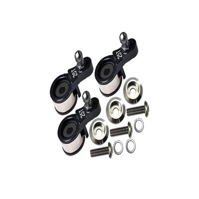 GPM Upgrades Aluminum 6061-T6 Servo Horn W. Built-in Spring (for Locking Diff) 1/10 TRX4 Defender Trail Crawler82056-4/ TRX6 Mercedes-Benz G-63 Mag 6X688096-4 RC Car (Black)