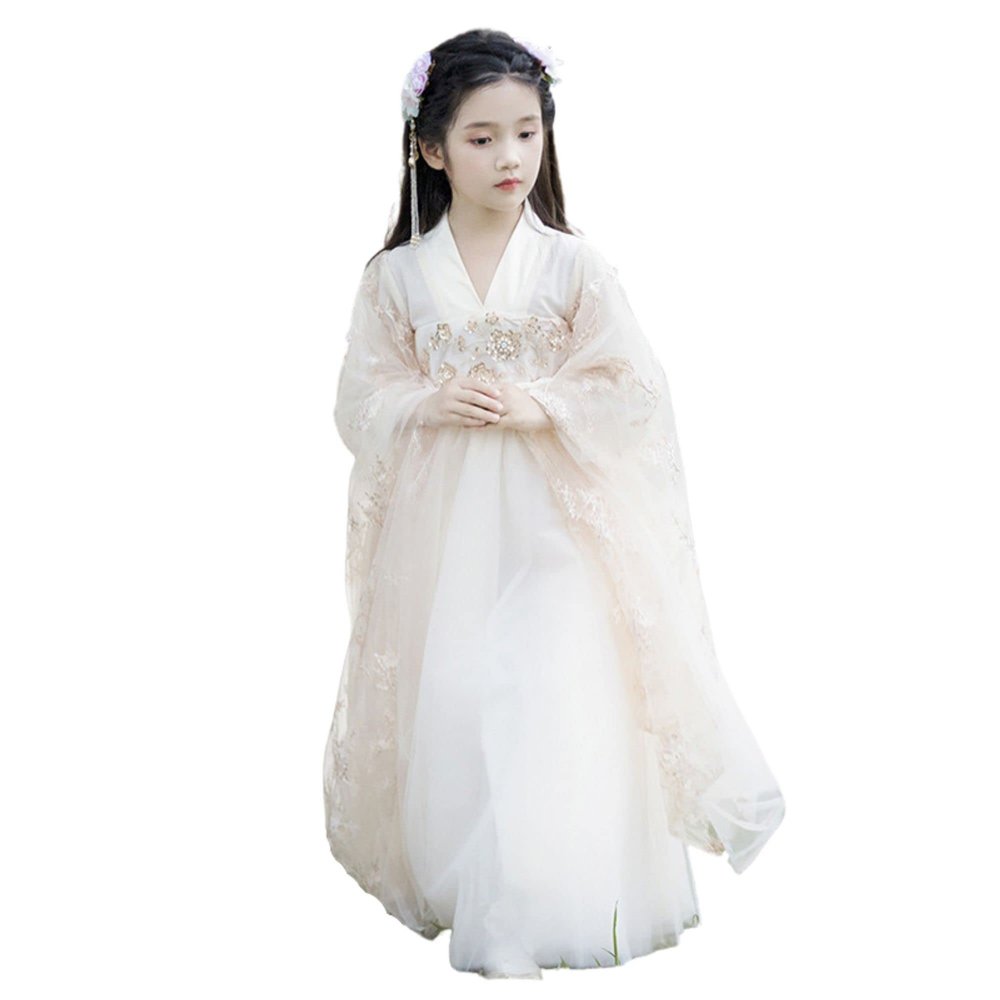 Girl's Hanfu Fairy Served Ru Tang Suits Chinese Style Fairy Dress Performance Dress