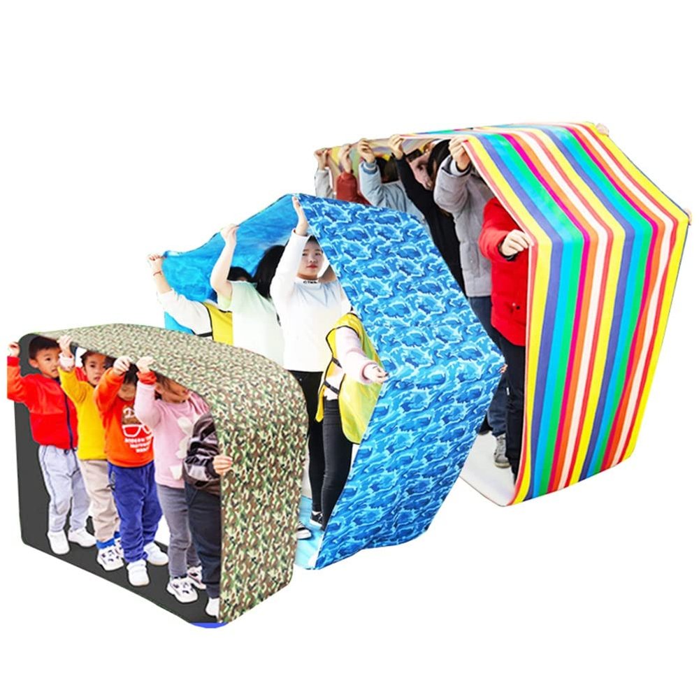 3PCS Adult Kids Funny Games Teamwork Games Playing Run Mat, Wear-Resistant | Tear Resistant | Waterproof Oxford Cloth (Size : Adult-20M/26FT)