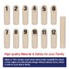 Wooden Throwing Game Set, 12 Numbered Block Tossing Game with Wooden Box, Outdoor Backyard Game for Kids Adults Family, Floor Games for School Field Day Lawn Beach Park view 3