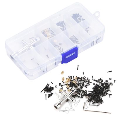 252PCS Screws Kit Stainless Steel RC Car Repair Screws Set Hardware Fastener for Axial SCX24 RC Car