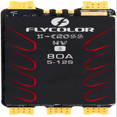 FLYCOLOR X-Cross HV3 80A ESC 5-12S BLHeli-32 Dshot Proshot 64MHz 32-Bit Speed Controller for Multi-Rotor Brushless RC FPV Racing Drone