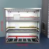 1:64 Scale Mini Car Parking Space Scene Collectible Gift Decoration, 3 Layer Model Car Parking Lot Garage Garage Display Case with LED Lights, Model Car Display Case view 3