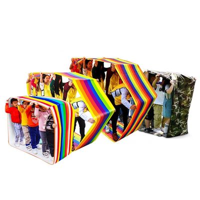 4PCS Teamwork Games Playing Run MatOutdoor Activities Carnival Fun Games Competition Games Rolling Running Mats, 7 Models (Size : Kids-8M//26FT)