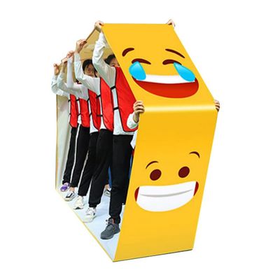 1PCS Field Day Teamwork Games Playing Run Mat, Adult Kids Outdoor Carnival Activity Group Collaboration Game (Color : 1#, Size : Kids-4M/13FT)