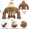 YJHWLF Stretchy Glue-Sand Filled Rubber Gorilla, Soft Decompression Doll, Squishy Monkey, High-Elastic Stretchable, Decompression Toy for Adults and Children view 4